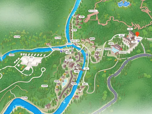 淅川结合景区手绘地图智慧导览和720全景技术，可以让景区更加“动”起来，为游客提供更加身临其境的导览体验。